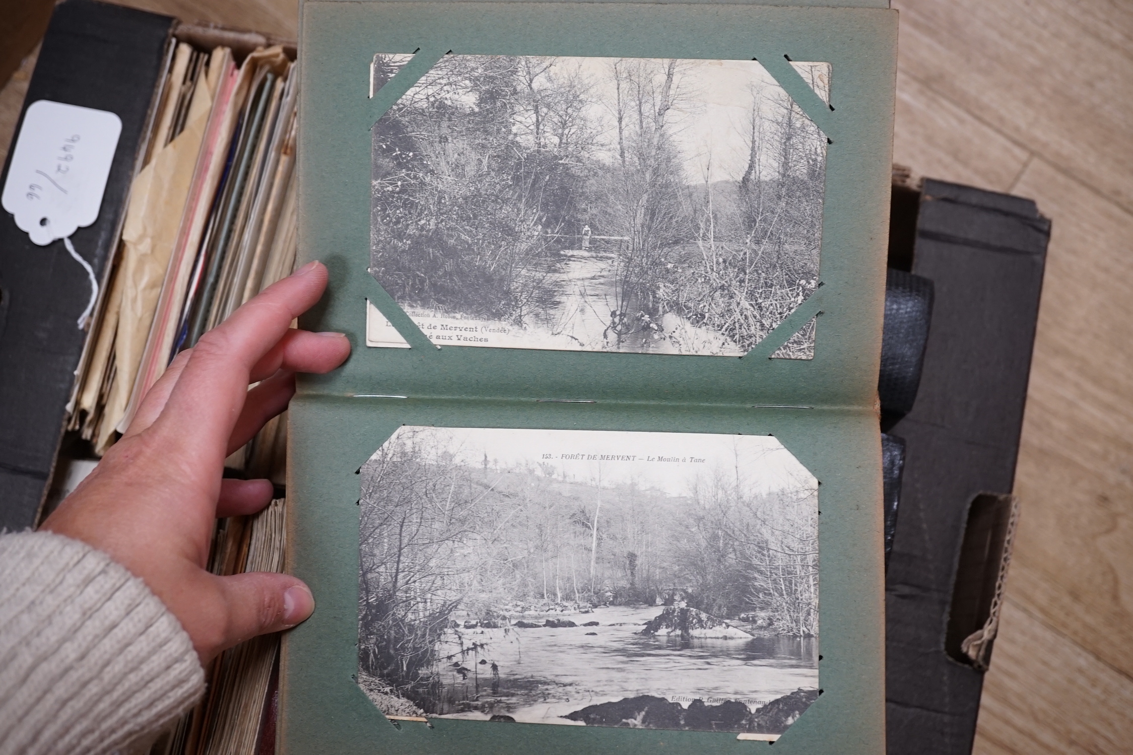 Five postcard albums and various loose postcards from the early 1900’s